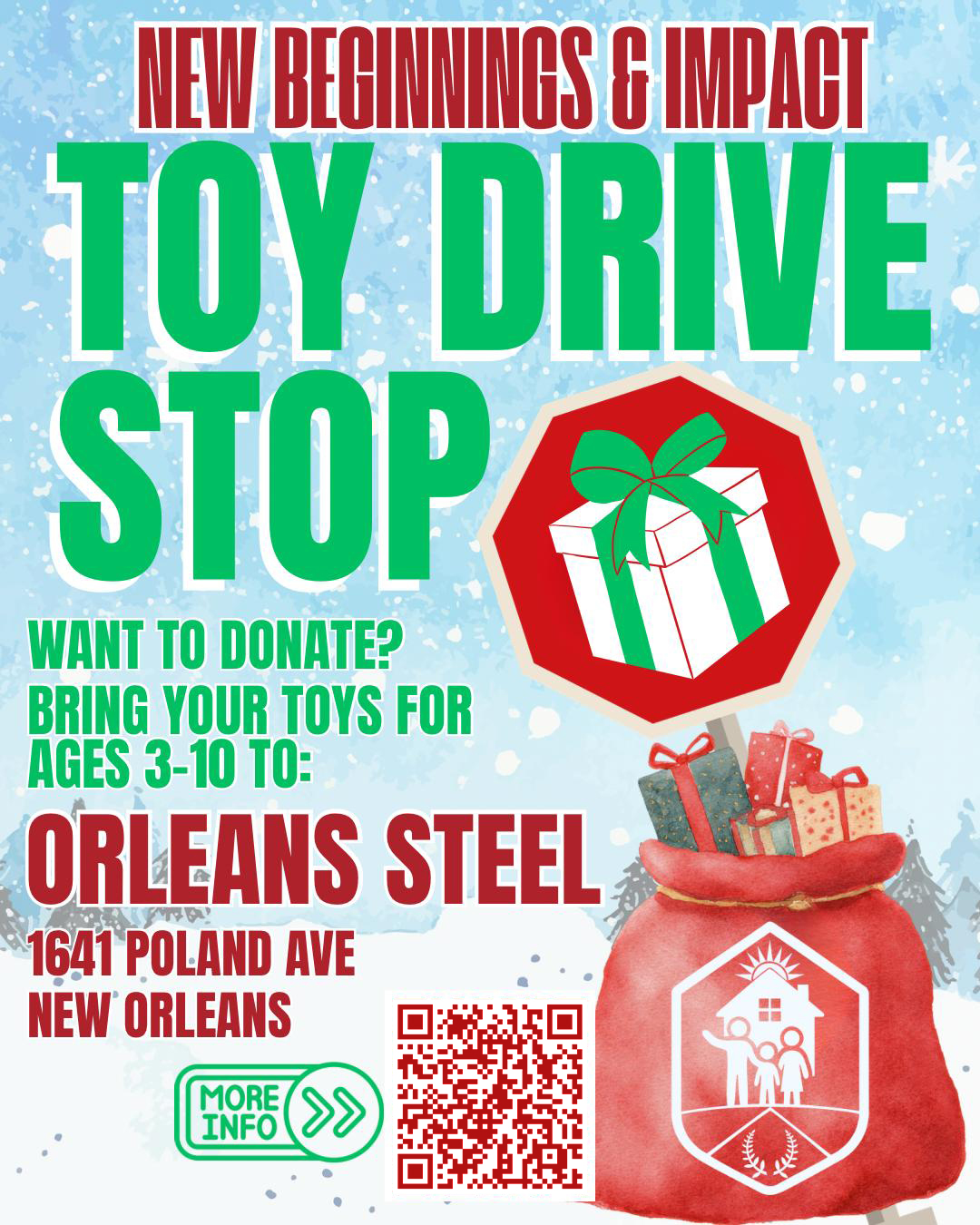 Orleans Steel Toy Drive Stop